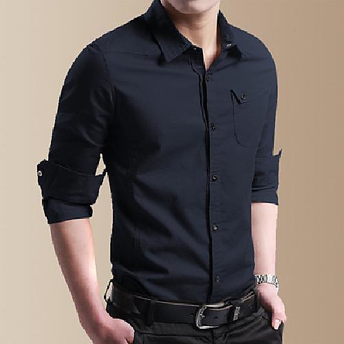 

Men's Hiking Shirt / Button Down Shirts Fishing Shirt Outdoor Quick Dry Lightweight Breathable Sweat wicking Jacket Shirt Top Fishing Climbing Running Navy Wine ArmyGreen White Black / Long Sleeve