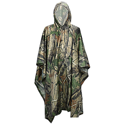 

Men's Hunting Jacket Outdoor Windproof Totally Waterproof (20,000mm) Wearproof Fall Spring Summer Camo Polyester Camouflage