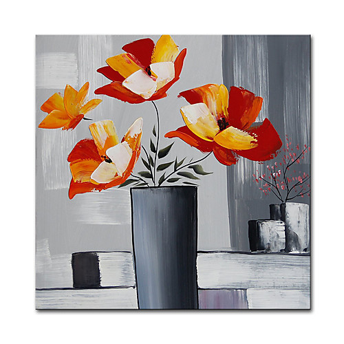 

Mintura Large Size Hand Painted Abstract Flowers Oil Painting on Canvas Modern Pop Art Wall Pictures For Home Decoration (Rolled Canvas without Frame)