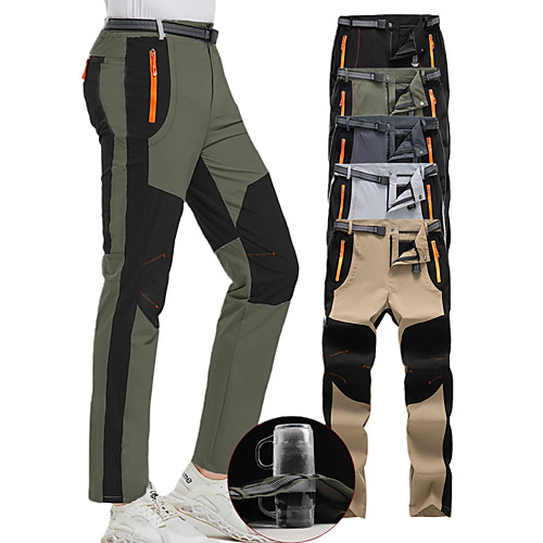 

Men's Hiking Pants Trousers Summer Outdoor Quick Dry Lightweight Breathable Sweat wicking Cotton Pants / Trousers Bottoms Dark Grey White Black Army Green Khaki Camping / Hiking Hunting Fishing S M L