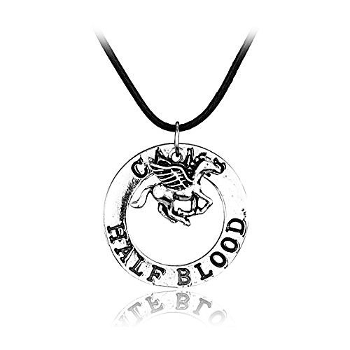

magical jewelry gift co. camp half blood charm pendant necklace - silver metal