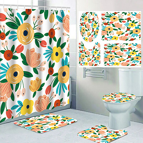 

Shower Curtains & Hooks Classic Polyester Waterproof