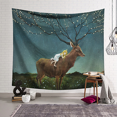 

Wall Tapestry Art Decor Blanket Curtain Hanging Home Bedroom Living Room Decoration and Fairytale Theme and Fantasy