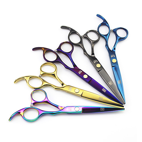 

6.0 Inch Firesmith color Hairdressing Scissors Barber Scissors Flat Scissors Bangs Scissors Thinning Scissors SXC