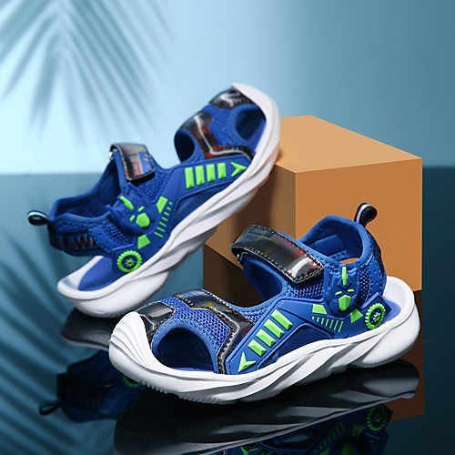 

Boys' Sandals Comfort Pigskin Big Kids(7years ) Daily Water Shoes Upstream Shoes Black Blue Dark Blue Summer