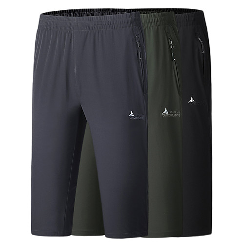 

Men's Hiking Pants Trousers Summer Outdoor Loose Comfort Multi-Pockets Quick Dry Lightweight Spandex Capri Pants Black Army Green Grey Hunting Fishing Camping / Hiking / Caving L XL XXL XXXL 4XL
