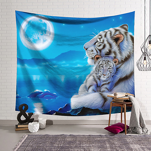 

Wall Tapestry Art Decor Blanket Curtain Hanging Home Bedroom Living Room Decoration Polyester Tiger