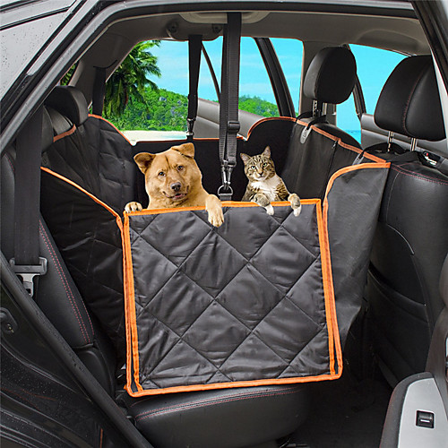 

Dog Cat Pets Dog Cat Car Seat Cover Pet Backseat Cover Waterproof Washable Nonslip Solid Colored Classic Oxford Cloth puppy Small Dog Medium Dog Training Outdoor Driving Black