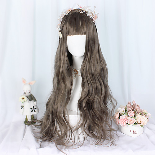 

Brown black Sweet Style Lolita Wig 70 inch Cosplay Wigs Other Wig Halloween Wigs