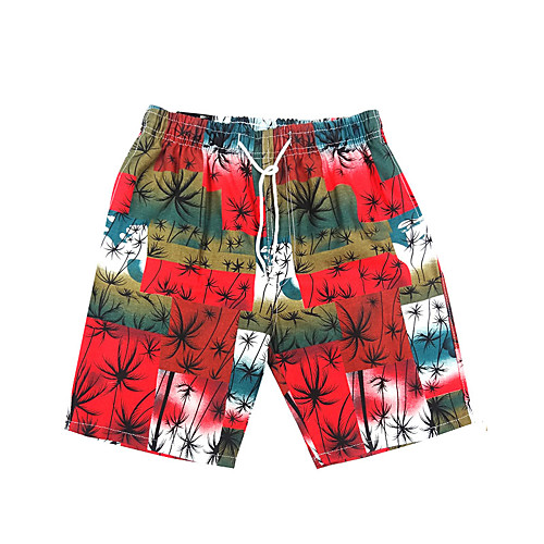 

Men's Swim Shorts Swim Trunks Bottoms Breathable Quick Dry Drawstring - Swimming Diving Surfing Floral / Botanical Tie Dye Autumn / Fall Spring Summer / Micro-elastic