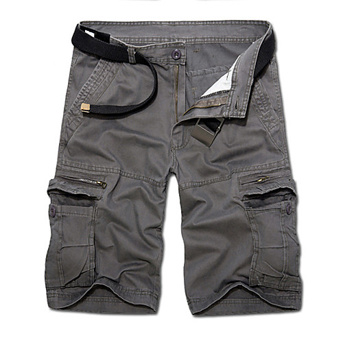 

Men's Hiking Pants Trousers Hiking Shorts Tactical Cargo Pants Ventilation Breathability Quick Dry Breathable Summer Solid Colored Cotton for Black Army Green Grey XS S M L XL