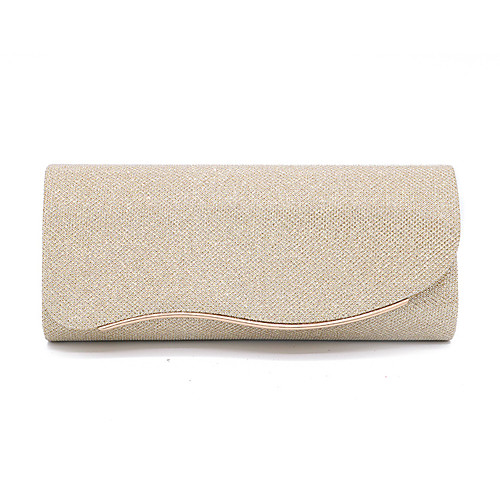 

Women's Bags Polyester Clutch Evening Bag Solid Colored Daily Wedding Party Handbags MessengerBag Black Champagne Gold Silver