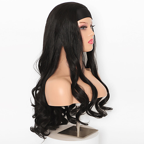 

2020 new wig wig foreign trade amazon african wig bandage turban long curly hair chemical fiber high temperature silk