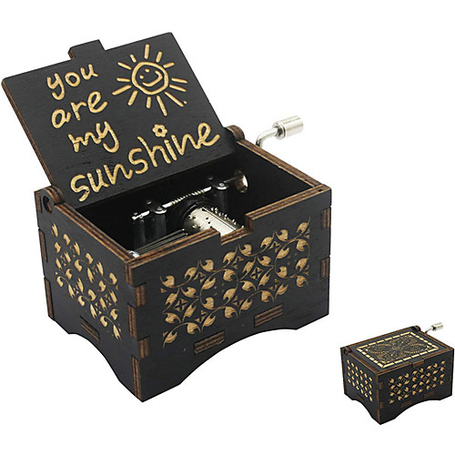 

Music Box You are My Sunshine 1 pcs Gift Music & Light Vintage Laser Engraved Wooden For Kid's Adults' Boys and Girls