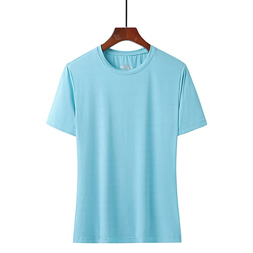 

Women's Hiking Tee shirt Short Sleeve Crew Neck Tee Tshirt Outdoor Ultra Light (UL) Quick Dry Breathable Comfortable Summer Nylon Solid Color White Black Red Fishing Beach Camping / Hiking / Caving