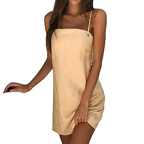 

kulywon womens camisole sleeveless mini dress khaki