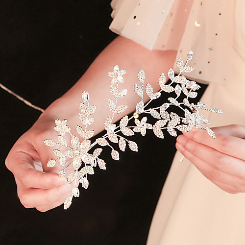

Wedding Bridal Alloy Headpiece with Crystal 1 Piece Wedding / Special Occasion Headpiece
