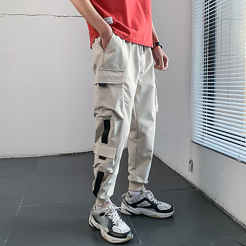 

Men's Hiking Pants Trousers Hiking Cargo Pants Patchwork Outdoor Loose Breathable Quick Dry Comfortable Multi-Pockets Bottoms Black Army Green Khaki Hunting Fishing Climbing S M L XL XXL