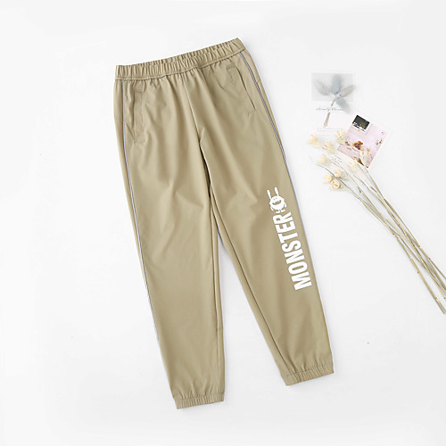 

Boys' Girls' Hiking Pants Trousers Solid Color Outdoor Regular Fit Breathable Quick Dry Stretchy Comfortable Elastane Pants / Trousers Black Pink Light Grey Khaki Green Hunting Fishing Climbing XS S