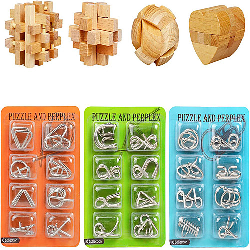 

Brain Teaser Puzzles 28Pcs Unlock Interlock Game IQ Logic Test Wooden and Metal Puzzles 3D Puzzles Games for Kids and Adults 3D Unlock Interlock Puzzle Brain Teaser Educational Toy