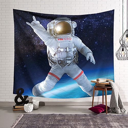 

Wall Tapestry Art Decor Blanket Curtain Hanging Home Bedroom Living Room Decoration Polyester Astronaut