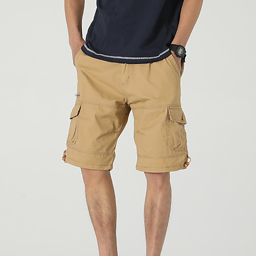

Men's Hiking Shorts Hiking Cargo Shorts Tactical Shorts Ventilation Multi-Pockets Quick Dry Breathable Summer Solid Colored Cotton Bottoms for Hunting Fishing Casual Black Grey Khaki S M L XL XXL