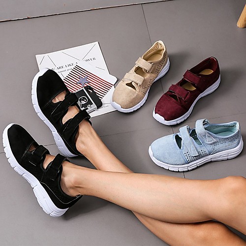 

Women's Sandals Flat Heel Round Toe Rubber Solid Colored Wine Black Blue