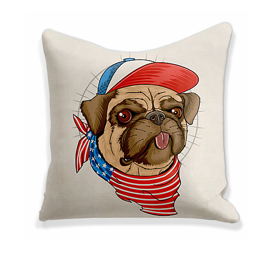 

Cushion Cover 1PC Linen Soft Print Square Throw Pillow Cover Cushion Case Pillowcase for Sofa Bedroom 45 x 45 cm (18 x 18 Inch) Superior Quality Mashine Washable