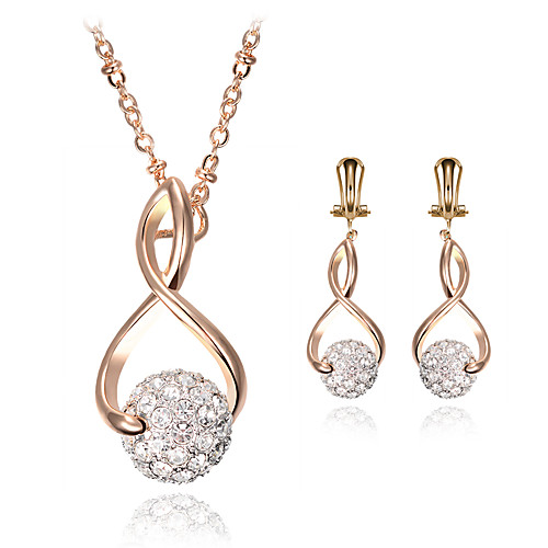 

Women's Jewelry Set Bridal Jewelry Sets Geometrical Precious Fashion Gold Plated Earrings Jewelry Gold For Christmas Wedding Party Evening Gift Formal 1 set