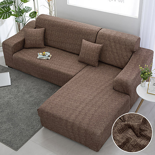 

Sofa Cover 1 Pc Furniture Protector Soft Stretch Sofa Slipcover Spandex Jacquard Fabric Super Fit for 14 Cushion Couch and L Shape SofaEasy to Install(1 Free Cushion Cover)
