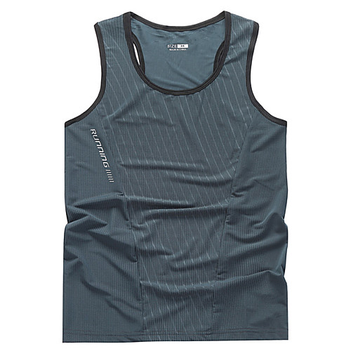 

Men's T shirt Hiking Tee shirt Sleeveless Vest / Gilet Tee Tshirt Top Outdoor Lightweight Breathable Quick Dry Sweat wicking Autumn / Fall Spring POLY Elastane White Black Grey Hunting Fishing