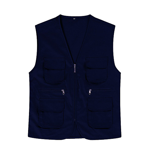 

Women's Hiking Vest / Gilet Fishing Vest Sleeveless Jacket Top Outdoor Multi-Pockets Quick Dry Lightweight Breathable Autumn / Fall Spring Nylon Solid Color Black Yellow Red Hunting Fishing Climbing