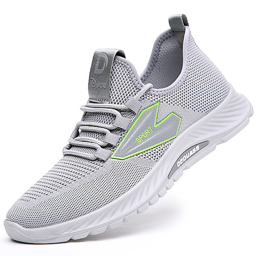 

Men's Trainers Athletic Shoes Sporty Casual Classic Daily Outdoor Mesh Breathable Non-slipping Wear Proof White Black Gray Spring Summer