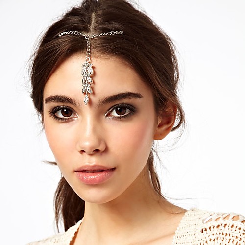 

Luxury Elegant Alloy Headpiece with Pendant / Crystals 1 Piece Special Occasion / Party / Evening Headpiece