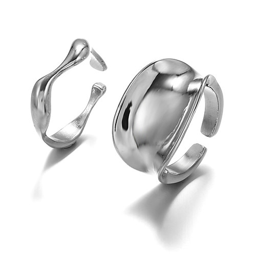 

geometry full body open ring combination hand jewelry