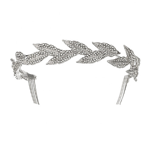 

Wedding Bridal Alloy Headpiece with Rhinestone 1 Piece Wedding / Special Occasion Headpiece