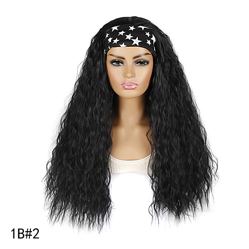 

foreign trade hair band wig wig headgear hair band corn perm long curly hair wig wig headband long hair wig