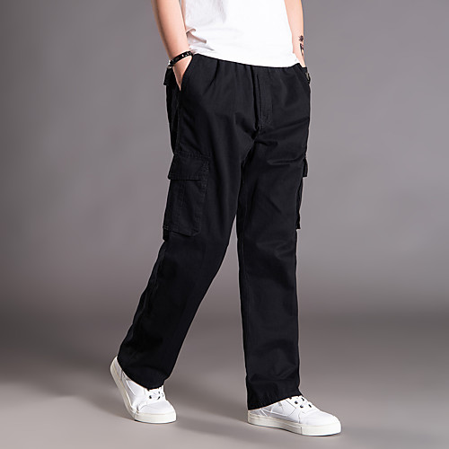 

Men's Hiking Pants Trousers Hunting Pants Tactical Cargo Pants Ventilation Quick Dry Breathable Wearproof Fall Spring Camo / Camouflage Cotton for Black Army Green Khaki L XL XXL XXXL 4XL