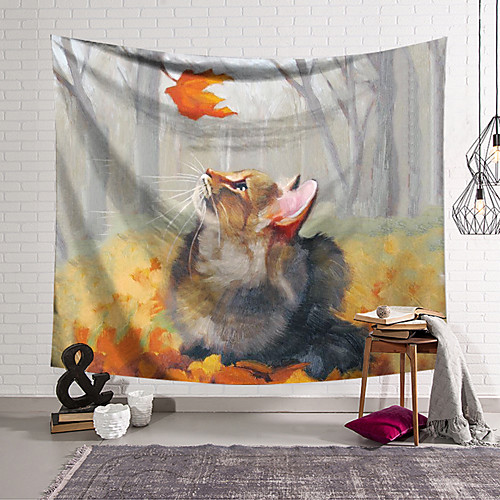 

Wall Tapestry Art Decor Blanket Curtain Hanging Home Bedroom Living Room Decoration Polyester Cat