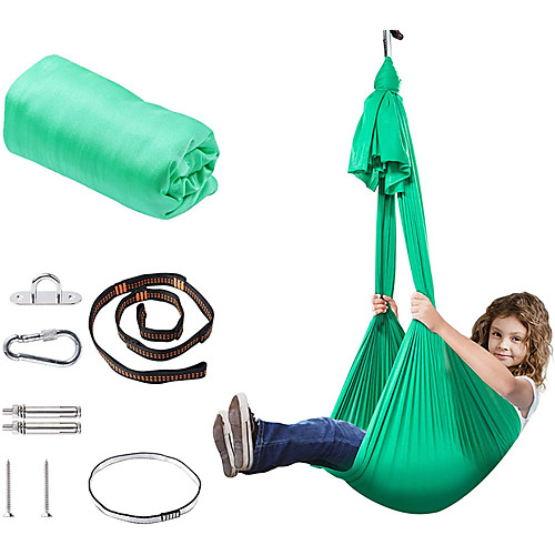 

Indoor Therapy Swing for Kids and Adults-Sensory Swing for Children(Hardware Included) with Special NeedsSnuggle Hanging Cuddle Hammock for Autism ADHD Asperger's Syndrome and SPD