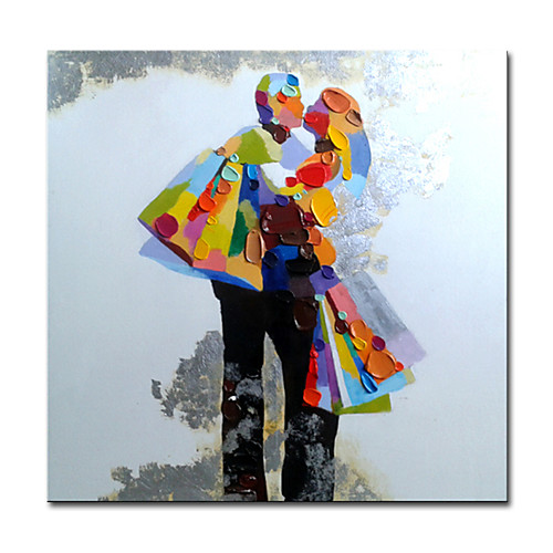 

Mintura Large Size Hand Painted Abstract Knife Couples Oil Painting on Canvas Modern Wall Art Picture For Home Decoration (Rolled Canvas without Frame)