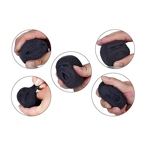 

4PCS Squishies Squeeze Toy Mochi Vent Human Face Ball Sensory Fidget Toy Stress Reliever Ball for Kids Adults