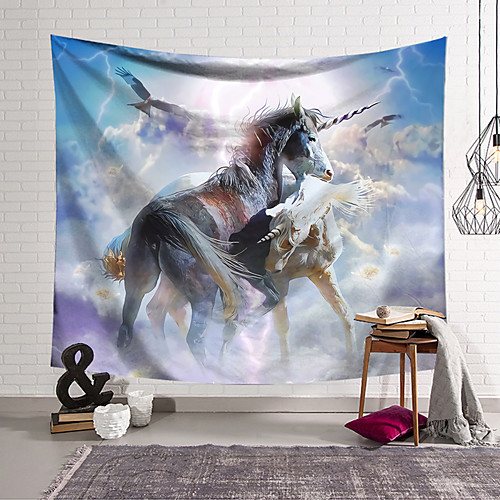 

Wall Tapestry Art Decor Blanket Curtain Hanging Home Bedroom Living Room Decoration Polyester Unicorn