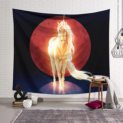 

Wall Tapestry Art Decor Blanket Curtain Hanging Home Bedroom Living Room Decoration Polyester Horse