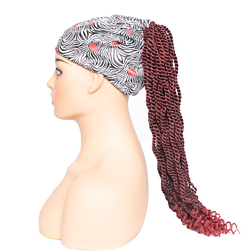 

foreign trade african lady burgundy dirty braid headscarf wig cross-border amazon factory wholesale