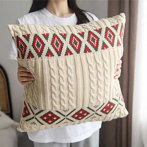 

PillowCase Northern Europe Wendy Super Soft Jacquard knitting Pillow Case Living Room Bedroom Sofa Cushion Cover