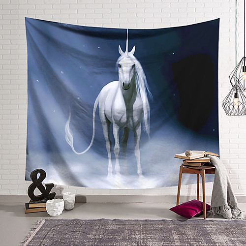 

Wall Tapestry Art Decor Blanket Curtain Hanging Home Bedroom Living Room Decoration Polyester Unicorn