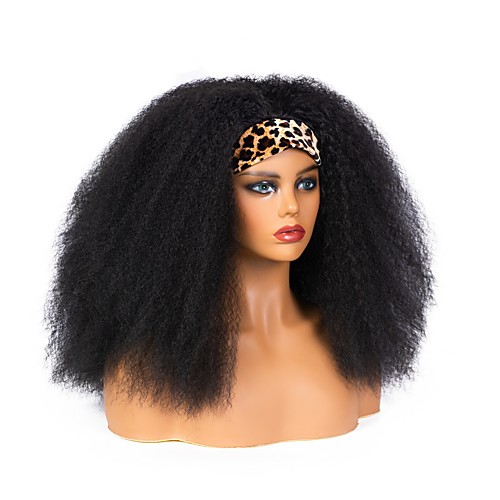 

foreign trade new style hair band wig european and american fashion headscarf fluffy curly hair high temperature silk chemical fiber headgear