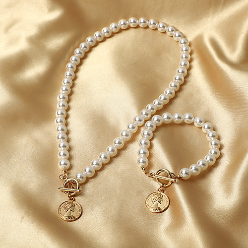 

simple pearl necklace female ins cold wind beauty head pendant short clavicle chain trend