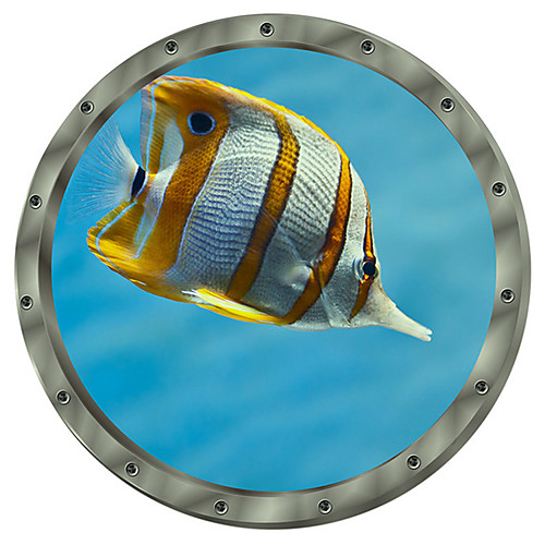 

Luminous Underwater World Fish Wall Stickers Living Room Kids Room Removable PVC Home Decoration Wall Decal 1pc 29x29cm